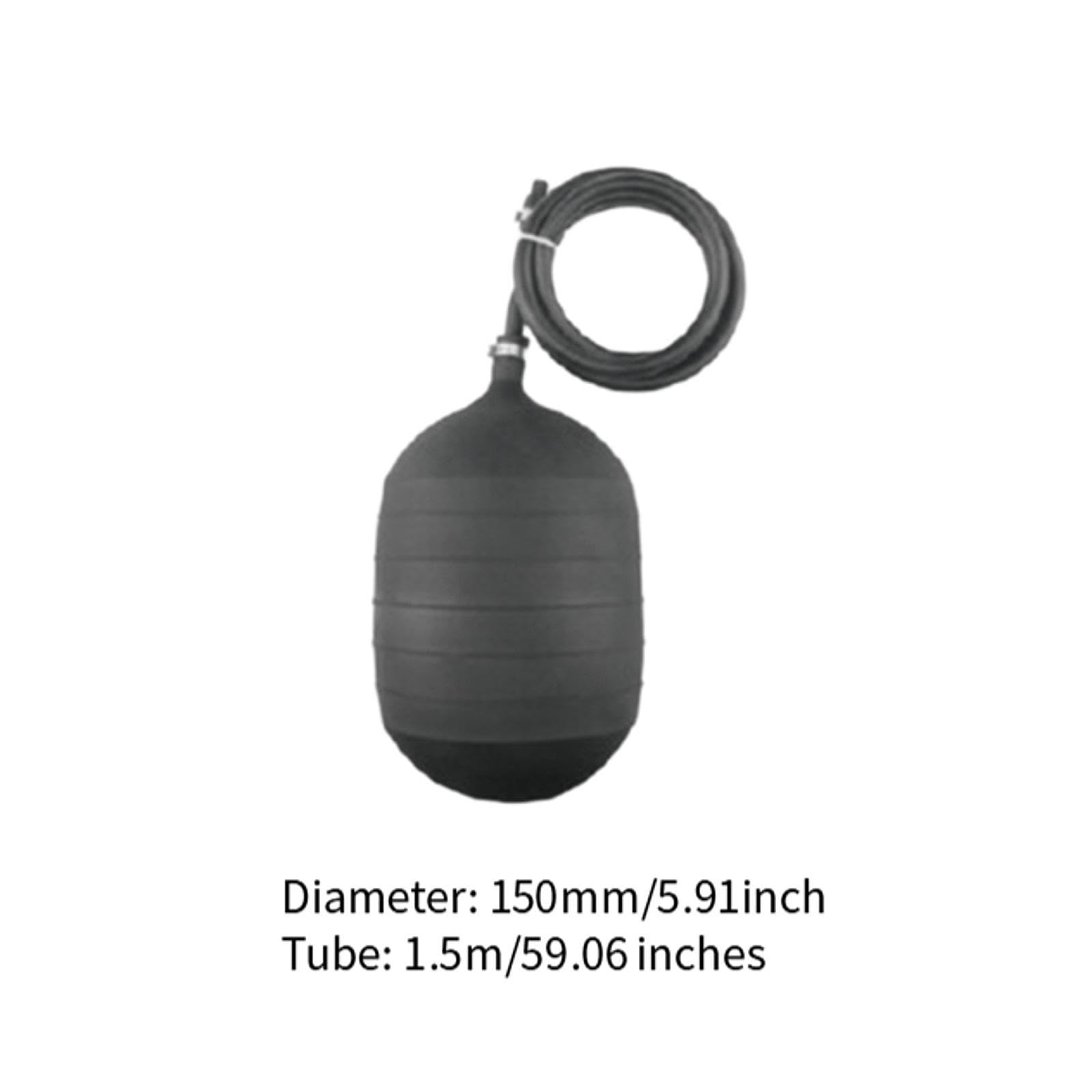 Tappo per Tubi Gonfiabile, Utensile Idraulico con Tubo di Prolunga, Tappo di Prova per Fognatura per Rilevamento E Riparazione di Perdite d'Acqua, 150mm