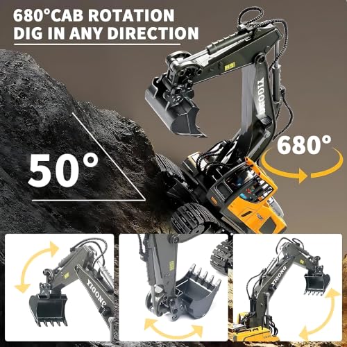 Smarpriy RC Excavator 11CH 680° Ro - Image 8