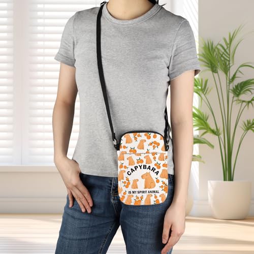 G2TUP Capybara Crossbody Bag Capybara Lovers Gifts Capybara Is My Spirit Animal Capybara Shoulder Bag4