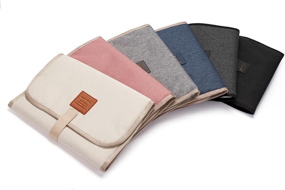 Foldable Baby Diaper Changing Pad Waterproof Nappy Changing Mat Travel Portable Diaper Change Sheet Diaper Changing Mattress Sheets (BK)