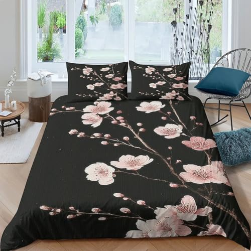 Parure de lit cerisier 3D en microfibre douce king size durable - 4