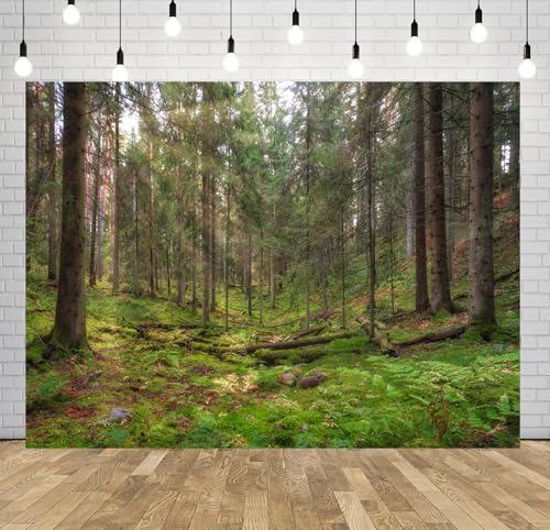 BELECO Fondo Fotográfico Tela 17x10FT Bosque Pino Antiguo miniatura 2