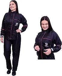 Capa Roupa Chuva Nylon Star Capas Para Motoqueira Motociclista Moto Impermeável Feminina (G)