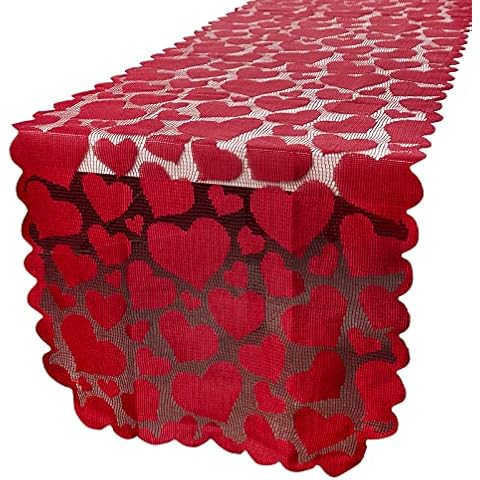 BHGT Chemin de Table Amour Rouge Cover