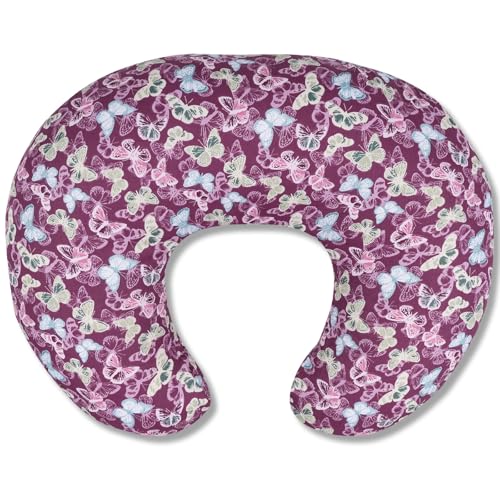 Image of x-vesolje Nursing Pillow, Breastfeeding Pillow with Removable Cover, Ergonomic Breast Feeding Pillow, Baby Feeding Support Pillow for Mom Easier Breastfeeding- Original Size /Butterfly