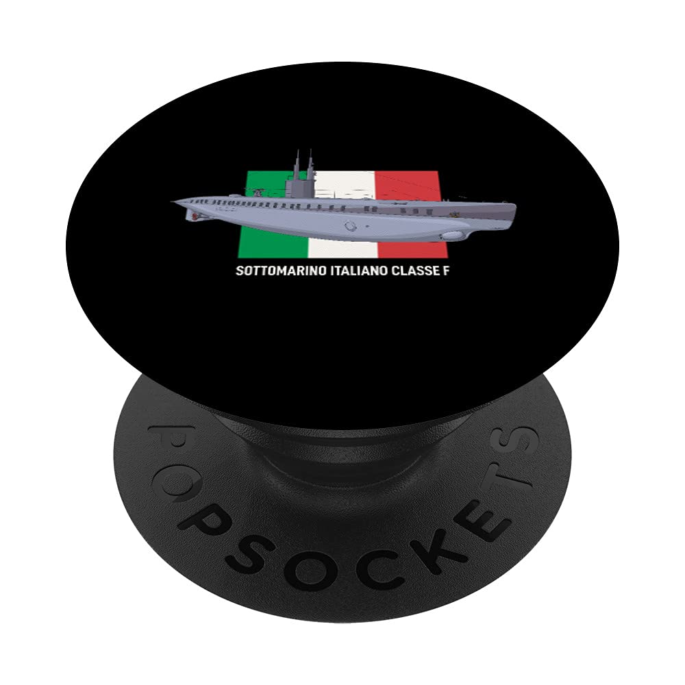 Italian F-class Submarine WW1 Submarines Italy Navy Flag PopSockets Swappable PopGrip