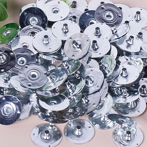 100 piezas de mechas para velas con base metálica miniatura 4