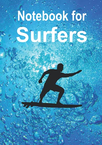 Big Notebook for Surfers: This beautiful big graph paper notebook with this magic underwater view and the surfer on its cover is designed for surfers ... divers, sailors etc. (Books for Surfers)