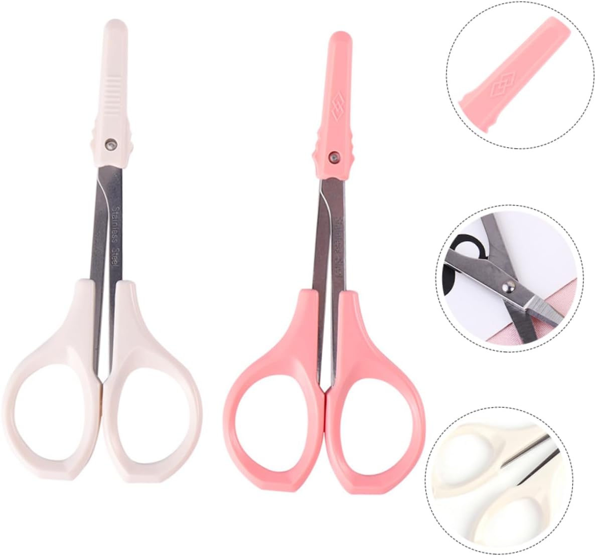 VALICLUD 6pcs High Scissors Eyebrow Trimmer and Eyelash Scissors for Grooming Lightweight and Compact Design