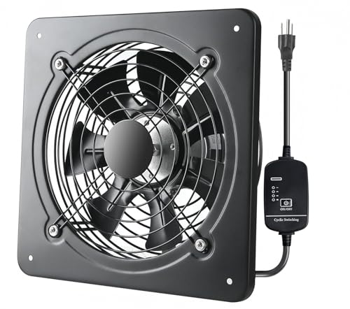 Gainsh 16 Inch 1040CFM Industrial Extractor Fan 1460RPM Adjustable Speed for Garage Basement...