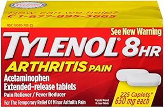 Tylenol 8 Hour Arthritis Pain Reliever Fever Reducer Extended Release Caplet, 225 Count