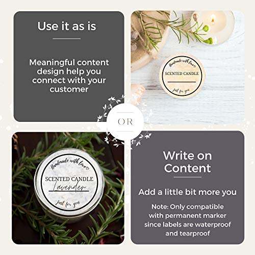 Mobiusea Creation Candle Label Roll | 2 Inch I 300Pcs Waterproof Labels For Candle Making Supplies, Candle Tins, Candle Container, Candle Jars With Lids, Candle Boxes Packaging #TOP5