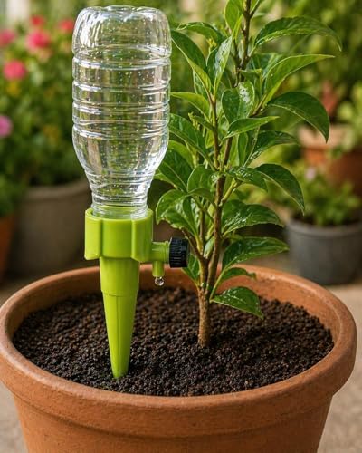 Drip Irrigation kit for Home Garden | Self-Watering Spikes for Plants | | Automatic Plant Watering Devices | Indoor & Outdoor Plant Care (Pack of 10)