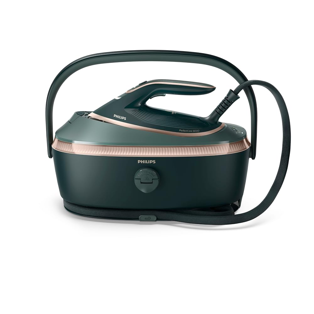 Philips PerfectCare 8000 Serisi Buhar Ütüsü - TurboPower Buhar Motoru, OptimalTEMP Yanmazlık, 1.4L Çıkarılabilir Tank ile 1 Saatlik Ütüleme (PSG8200/70)