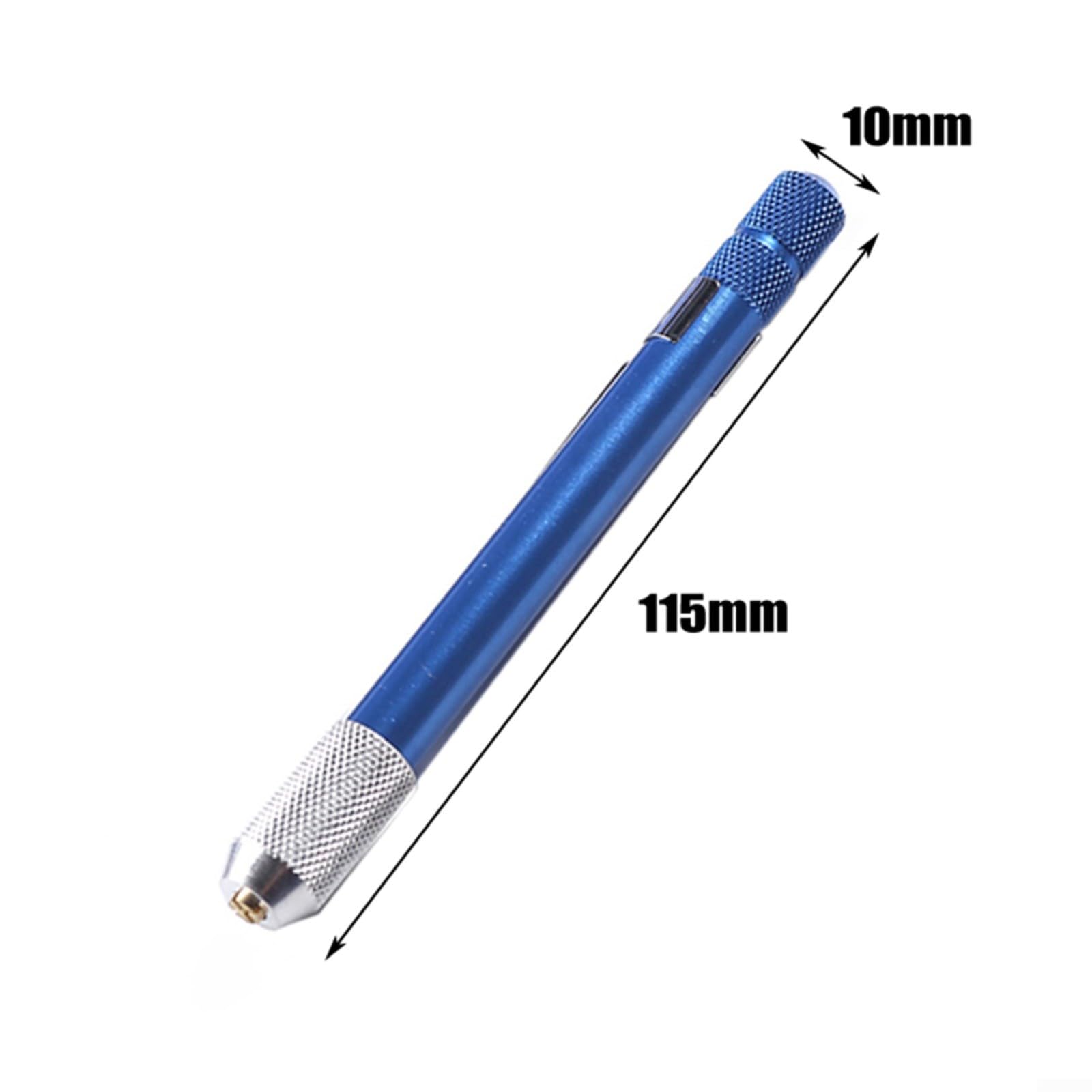 1 pièce pour mini perceuse manuelle 03–10 mm mandrin en alliage d'aluminium pour bois, plastique, caoutchouc, modélisme, bijoux, loisirs créatifs, outil de bricolage, bleu