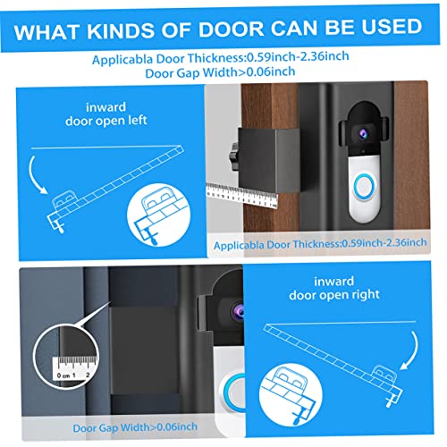 Support de porte-sonnette sans perçage ORFOFE pour éviter de trouer le mur - 4