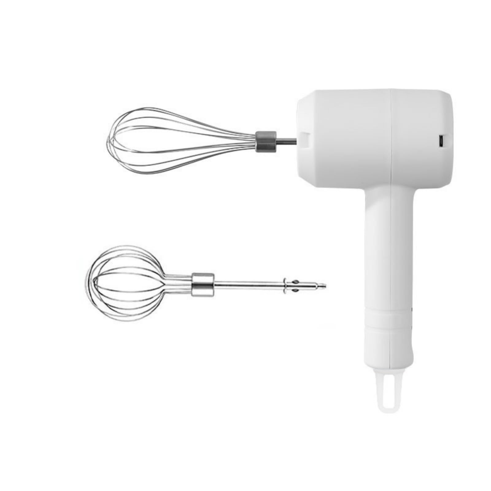 Xinsheinelry Ergonomic Rechargeable Eggs Beater 20W Power 3 Adjustable Speed Sturdy Nonrust Steel Cutter Kitchen Baking Essential Nonrust Steel Electric Whisks