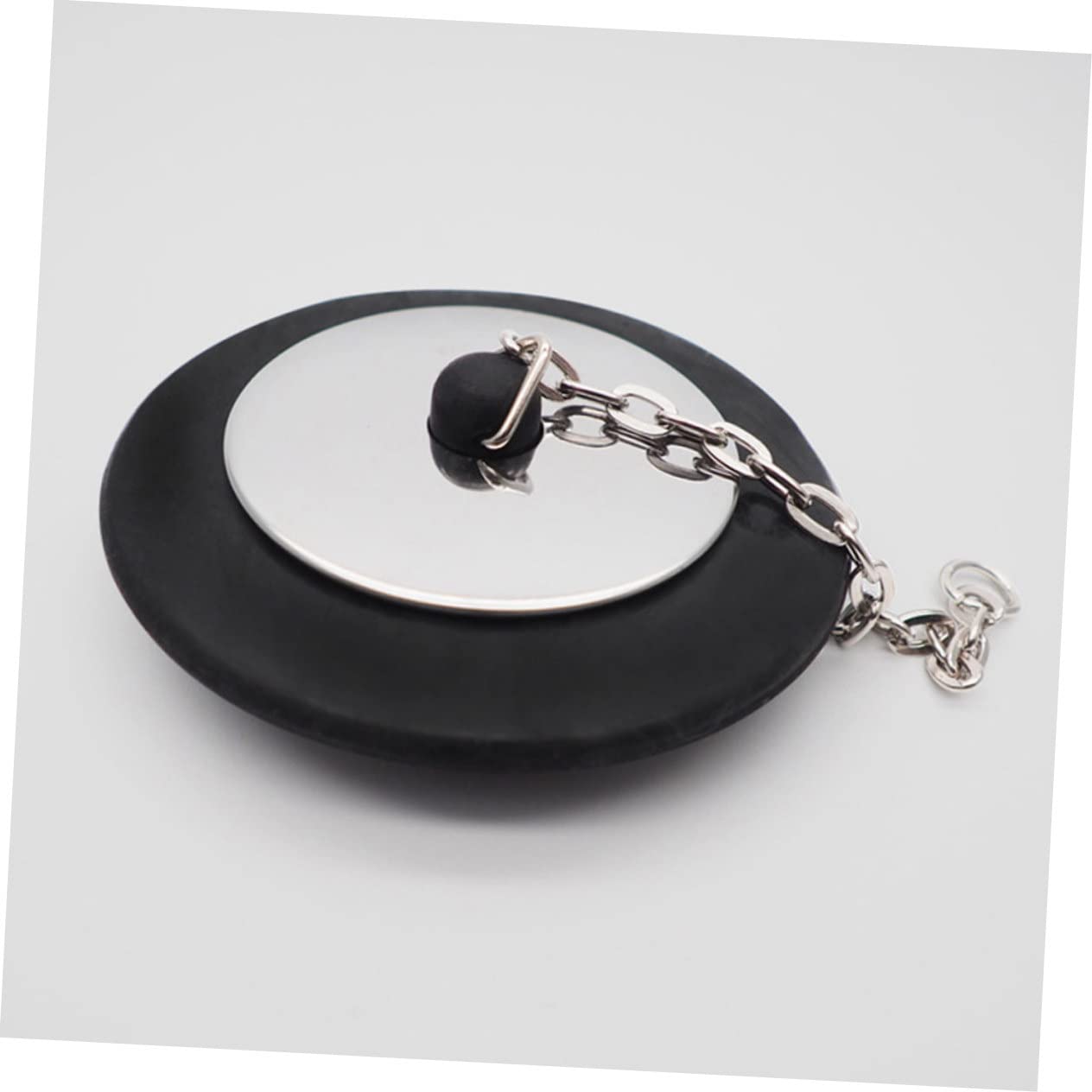 Sosoport 3Pcs Reliable Rubber Bathtub Drain Stoppers with Long Chain Flexible Drain Plug for Easy Use Seal for Clog Prevention Bathroom and Kitchen Sinks