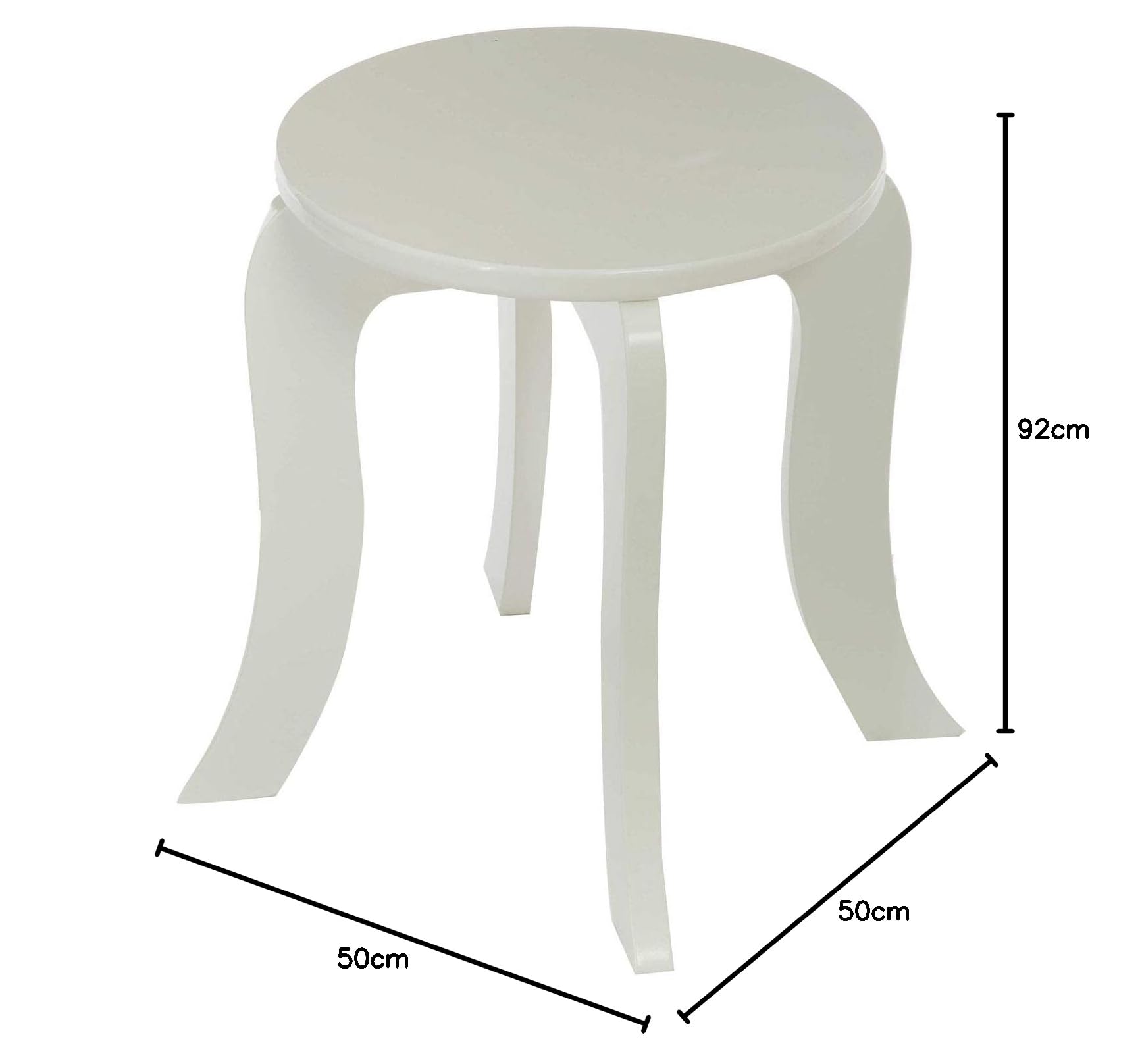 Atmosphera Kids Coiffeuse Enfant avec Tabouret Demoiselle - Blanc