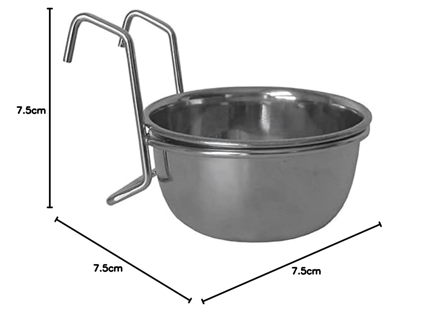 TYROL ECUELLE INOX A SUSPENDRE 7,5CM - 170ML