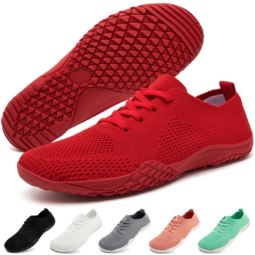 Image of Barefoot Shoes Women Tennis Gym Zero Drop Trail Minimalist Sneakers | Zero Drop 丨Minimalist丨Lightweight Material丨Breathable Mesh丨Non-Slip丨Machine Washable