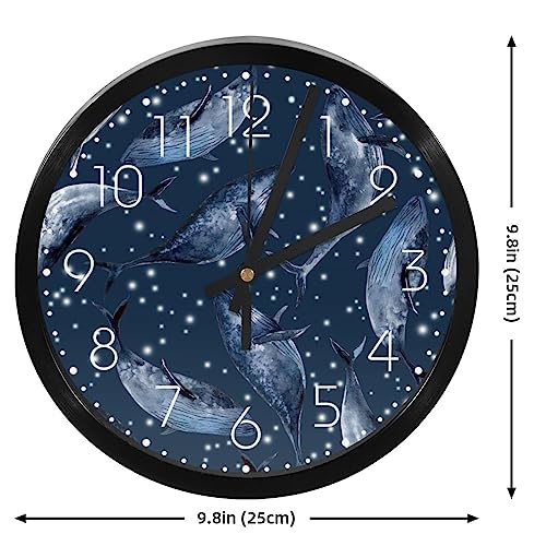 Horloge murale silencieuse contre les insomnies déco ciel étoilé