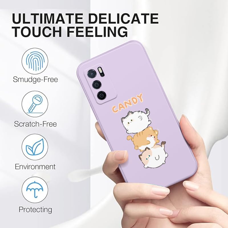 WOKEZ Ultratunn Telefonfodral för Xiaomi Poco X5 Pro 5G med Katter