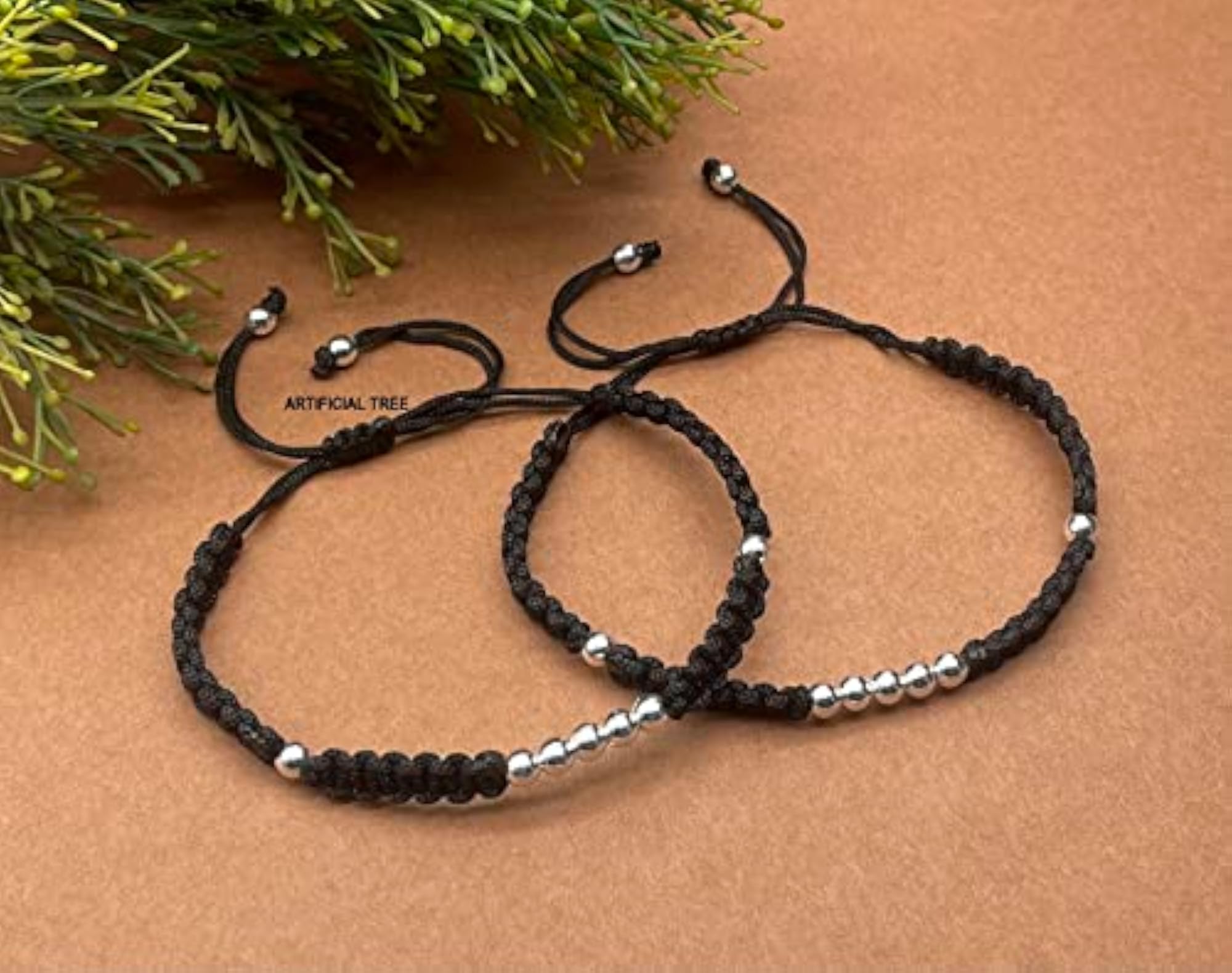 German Silver 9 Ball Charms Adjustable Payal