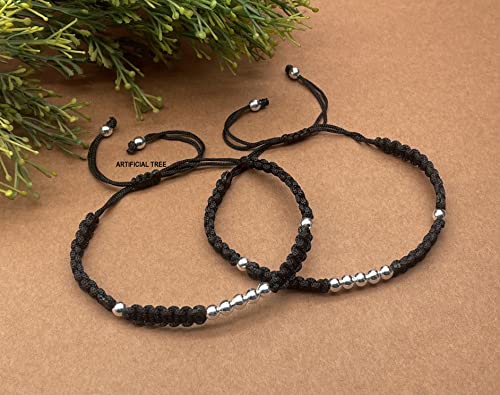 German Silver 9 Ball Charms Adjustable Payal