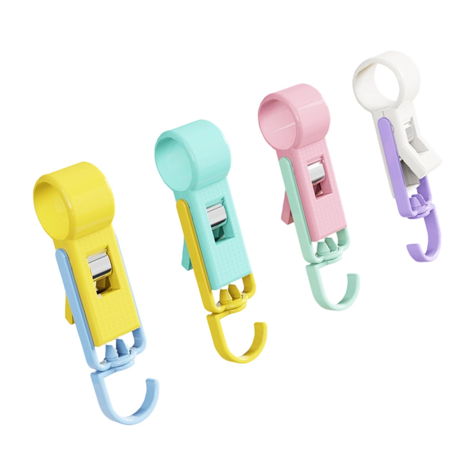 Tsophreniq Damage Release Removable Hook 4PCS Set Strong Adhesion Bathroom Hanger for Organizing Clothes Hats Umbrellas Home Organization Hooks
