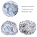SUNYIK Mexico Agate Geode Quartz Crystal Cluster Specimen Irregular Mineral Stone Display for Home Office Decoration Reiki Healing Meditation, 0.78-1.77"(201-300g)