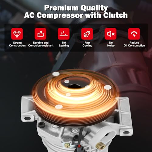 Image of cciyu Air Conditioning Compressor Fit for Nissan Cube Versa 1.8L 2009-2012