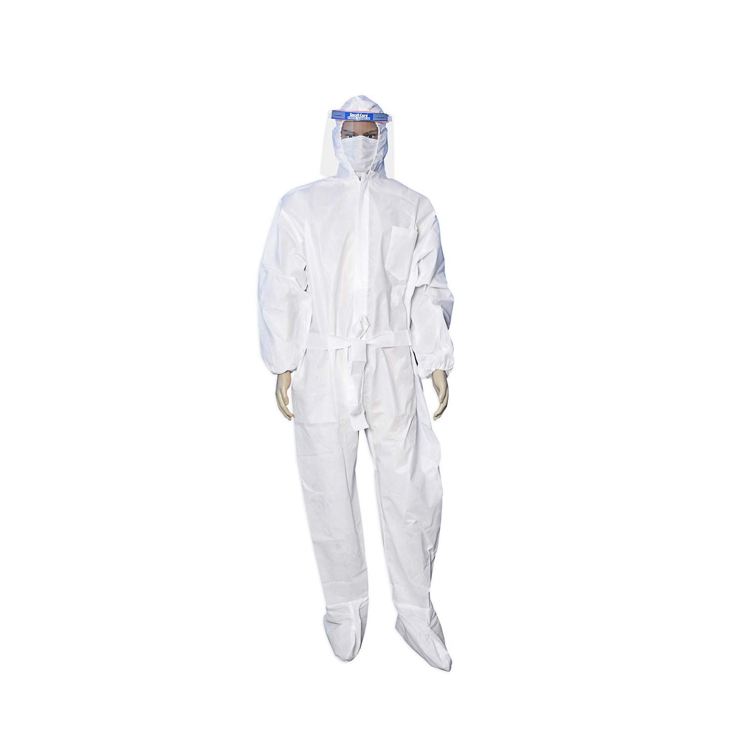 SMARTCARE Premium PPE Kit - Stylish White Dongery Pattern for Ultimate Protection