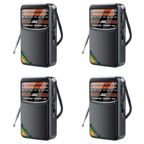 Radio de poche AM/FM portable avec batterie rechargeable, le cadeau idéal pour les seniors