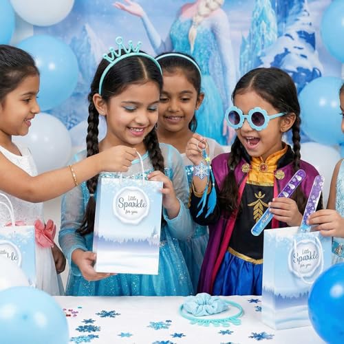 Image of Party Propz Frozen Theme Return Gifts For Kids - 80 Pcs, Return gift for kids age 6-10,Head Bands, Scrunchy,Hair Clips, Eyeglasses, Keychain,Slapbands Birthday return gift for kids 6-12