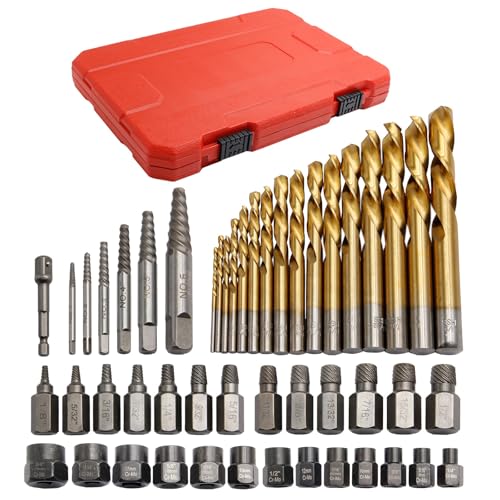 Juego de 49 Piezas Extractor Tornillos y Brocas Izquierda miniatura 3