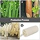 Wanmu 2 Stück Luffa Schwamm, Natürliche Luffa Gurke schwamm Peelingschwamm LuffSchwämme Duschschwamm Loofah Körperbürste Wäscher für Körperpflege Küche Camping SPA Küche Bad