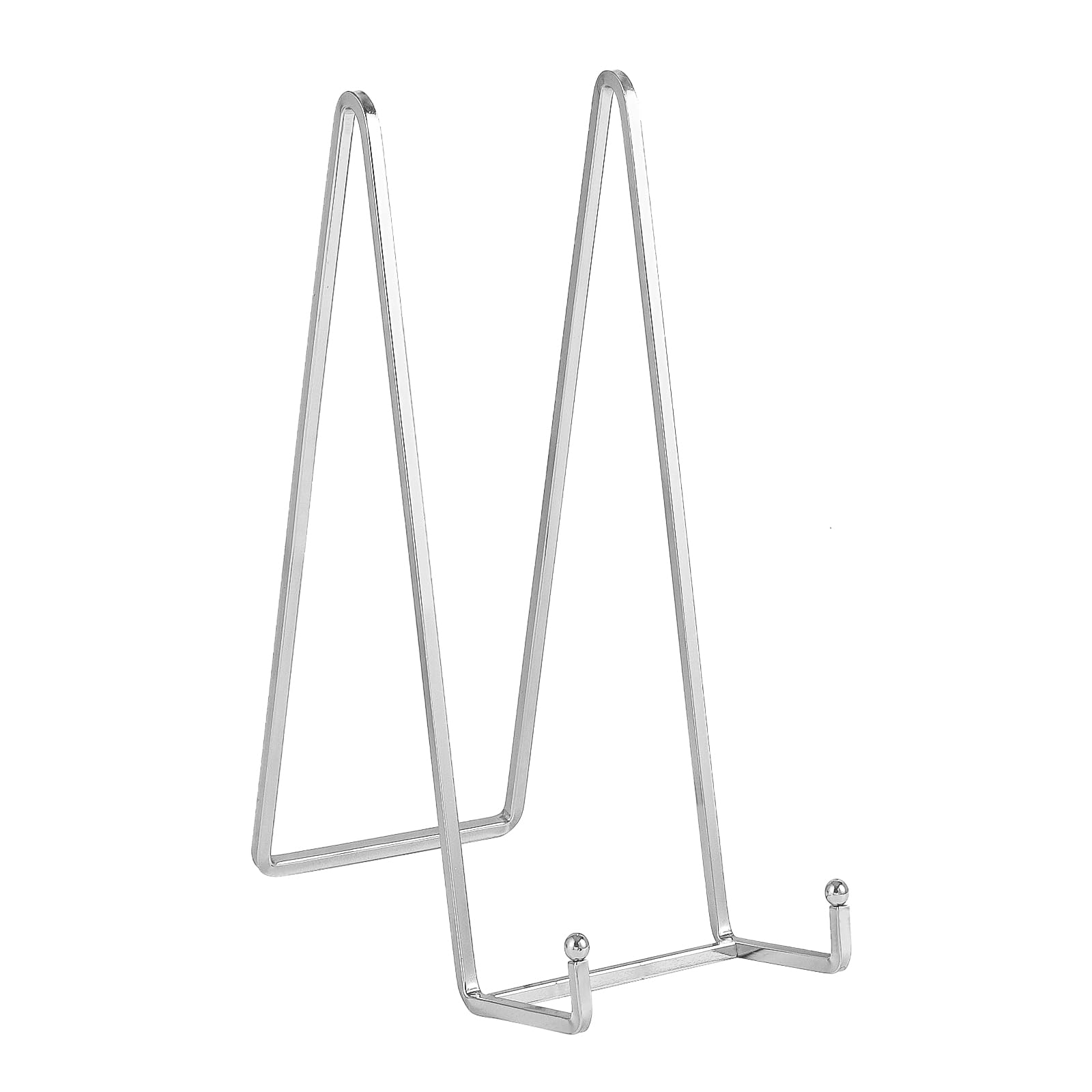 TIANLIN Soporte Platos Decorativos, 4 Piezas Soporte Fotos, 4 Pulgadas Caballete Para Fotos, Color Plateado, Para Colocar Pasteles De Té, Marcos De Fotos Pequeños Y Recetarios