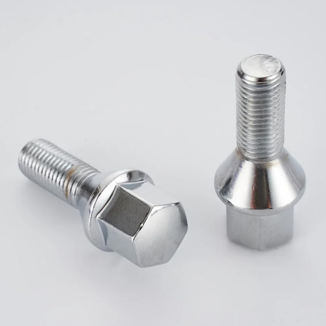 Śruby do Kół dla VW, dla Mercedesa Benz, 20 szt. śrub M14x1,5 z przedłużoną piastą koła, 17mm, sześciokąt, 28mm / 35mm / 40mm / 45mm, gwint