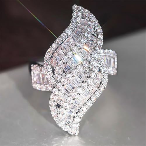 Delicate Statement Ring for Engagement Party Women's Luxury Jewelry