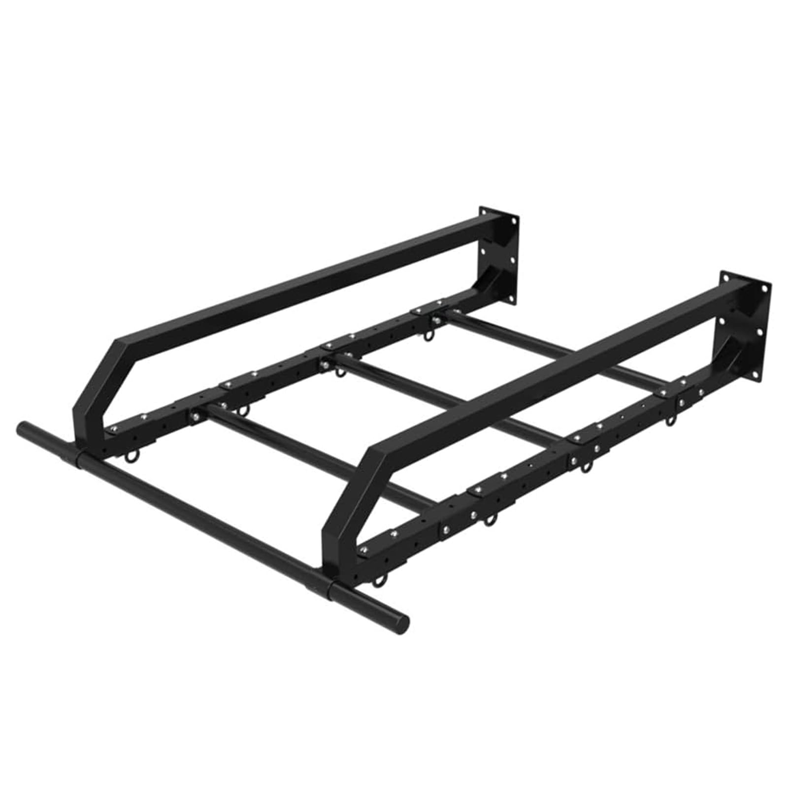 Wall Mounted Large Depth Single and Double Bar Pull-Up Climbing Frame Exercise Childrens Swing Ring Frame Multi-Functional Strength