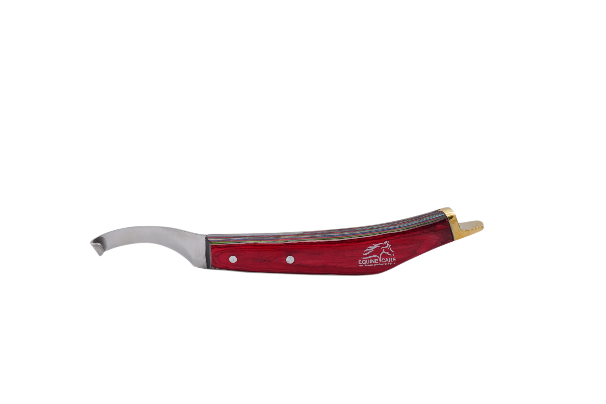 Cuchillo para pezuñas de mano izquierda con hoja de acero J2 y mango ergonómico