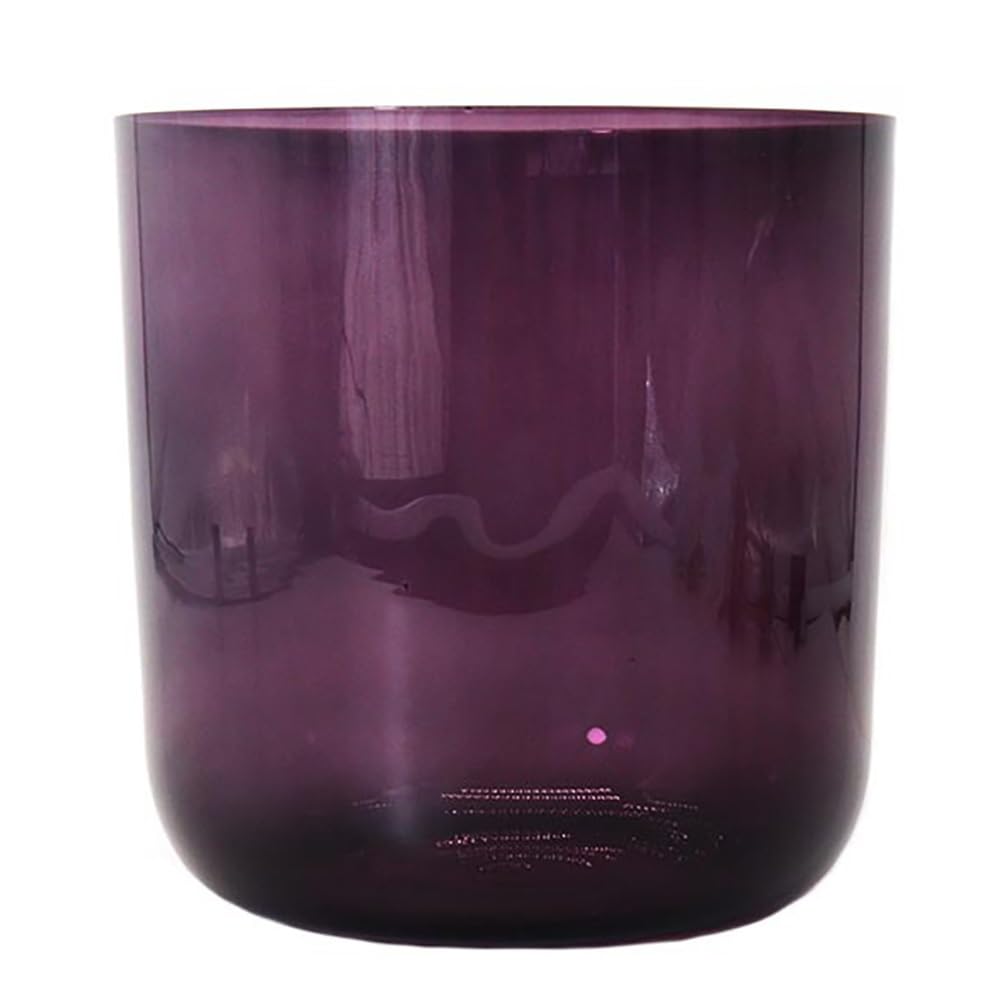 Campana tibetana in Cristallo Purple Alchemist, Campana tibetana al Quarzo, Oggetti di Scena per la Meditazione, alleviare l'ansia da Fatica, per Principianti e Professionisti (Colore: 7 pol