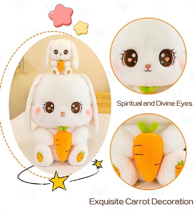 Image of SCOOBA Adorable pluffy Cloudy Rabbit Soft Toy 35cm (Rabbit)
