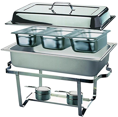 Scaldavivande Chafing Dish Trio in acciaio inox