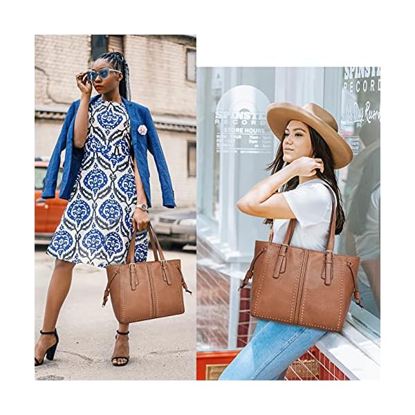 Montana-West-Tote-Bags-Large-Leather-Purses-and-Handbags-for-Women-Top-Handle-Shoulder-Satchel-Hobo-Bags Montana West Large Leather Tote Bags for Women Cute Concealed Carry Shoulder Bags Handbags with Gun Holster MWC-H1002BR