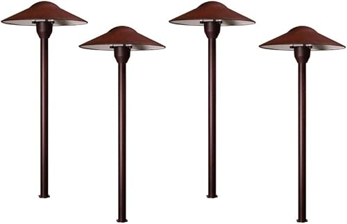 Best Pro Lighting Juego de 4 luces LED de seta de bajo voltaje de 3W (301RST-LED)