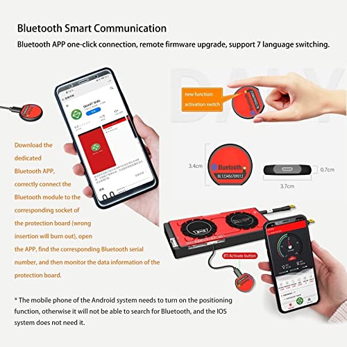 AOKEBR 16S 48V Lifepo4 Smart BMS per 3.2V Carica
