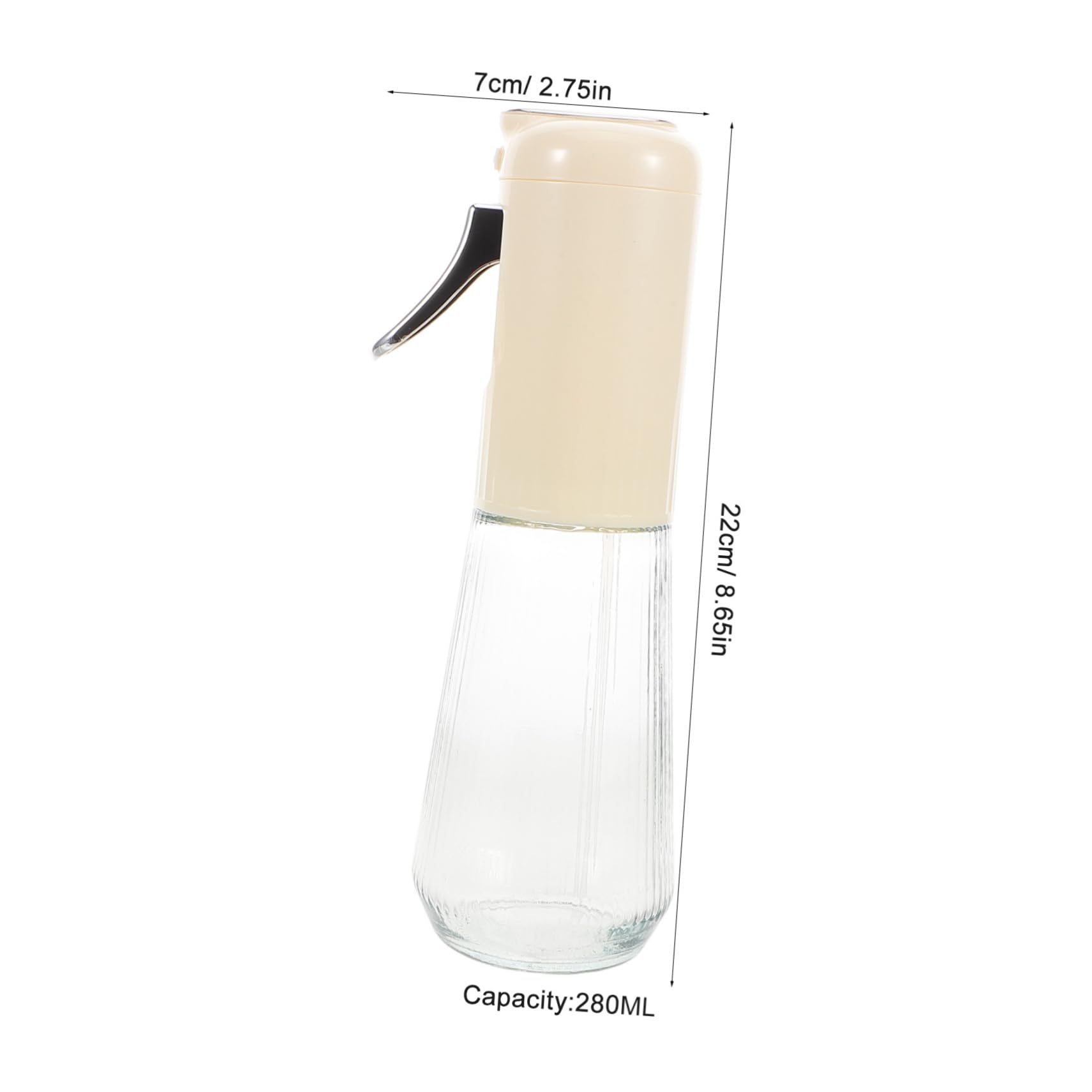 Unomor Ergonomic Handle Oil Sprayer 280ml Fine Mist Spray Bottle Non-stick for Cooking Olive Oil