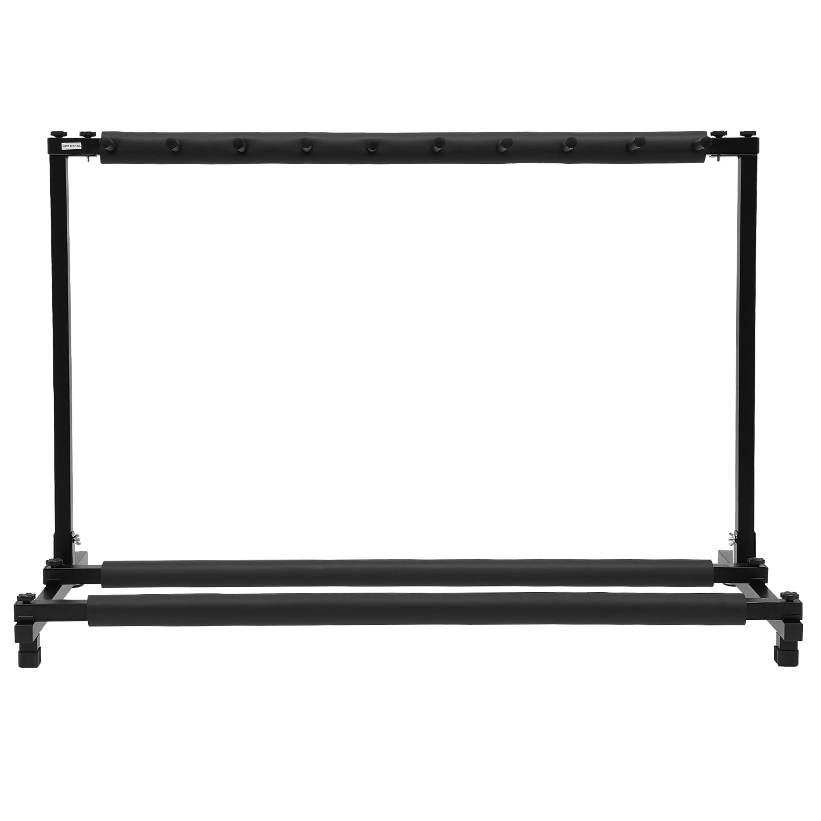 Soporte de guitarra múltiple – 5 compartimentos/9 compartimentos plegable para guitarra acústica, guitarra clásica, bajo acústico, guitarra eléctrica, bajo (9 compartimentos)